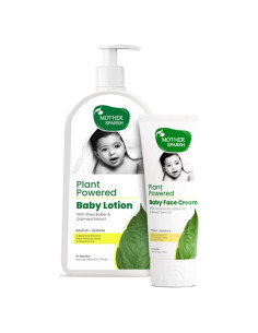 Crema Facial y Loción Natural para Bebés Mother Sparsh 50g + 200ml