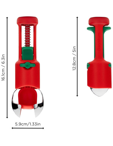 Deshuesador 3-en-1 Dreamfarm Hullapit - Fresas, Cerezas, Aceitunas
