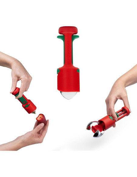 Deshuesador 3-en-1 Dreamfarm Hullapit - Fresas, Cerezas, Aceitunas