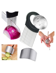 Cortador de Cebolla Wollcocer con Protector de Dedo y Jabón