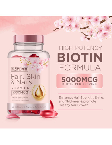 Vitaminas para Cabello, Piel y Uñas Built By Nature 60 Geles