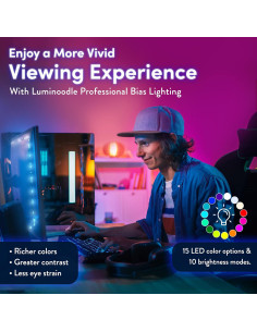 Luces LED Power Practical para TV 152-203 cm con control remoto 2