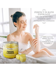 Exfoliante Corporal Mineral Me 340g Cubos Azúcar Limón Fresco 2