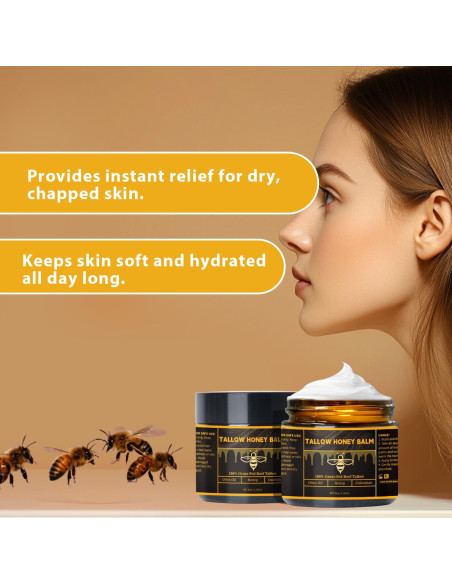 Bálsamo Hidratante de Grasa de Res Ailutle 160g con Miel