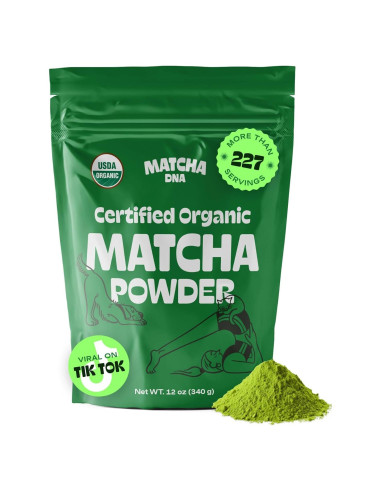 Polvo de Té Verde Orgánico Matcha DNA 340 g Bolsa