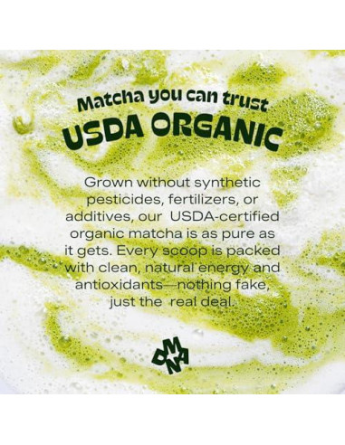 Polvo de Té Verde Orgánico Matcha DNA 340 g Bolsa