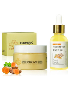 Kit de Cuidado Facial MR.A con Mascarilla y Aceite de Cúrcuma