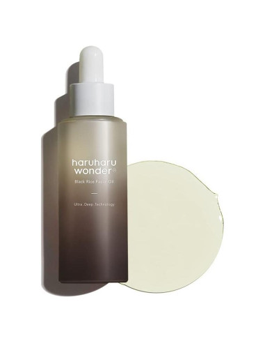 Aceite Facial de Arroz Negro Haruharu 30ml - Hidratante Vegano