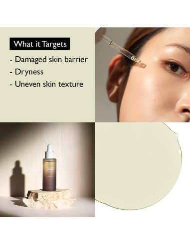 Aceite Facial de Arroz Negro Haruharu 30ml - Hidratante Vegano