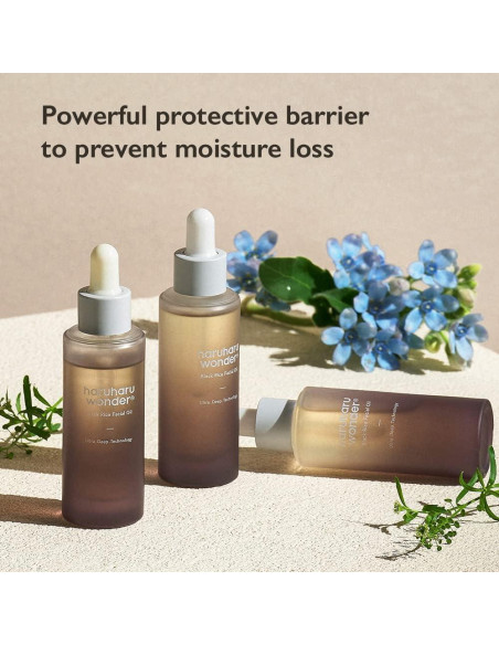 Aceite Facial de Arroz Negro Haruharu 30ml - Hidratante Vegano