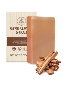 Jabón Exfoliante Sándalo Princess Belle 99g - Natural para Piel