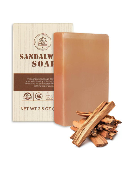 Jabón Exfoliante Sándalo Princess Belle 99g - Natural para Piel