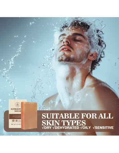 Jabón Exfoliante Sándalo Princess Belle 99g - Natural para Piel