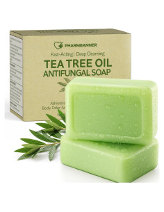 Barra de Jabón Antifúngico PHARMBANNER 2x116g - Acné, Eczema