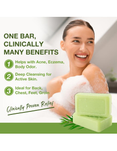 Barra de Jabón Antifúngico PHARMBANNER 2x116g - Acné, Eczema 2