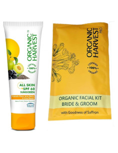 Combo Cuidado Facial Novia y Novio Cosecha Orgánica SPF 60