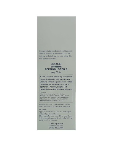 Loción Facial Hidratante Kose Sekkisei Supreme II 400ml