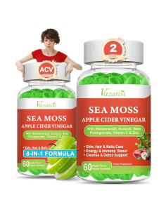 Gomitas de Vinagre de Sidra de Manzana Vazatisi - 120 unidades