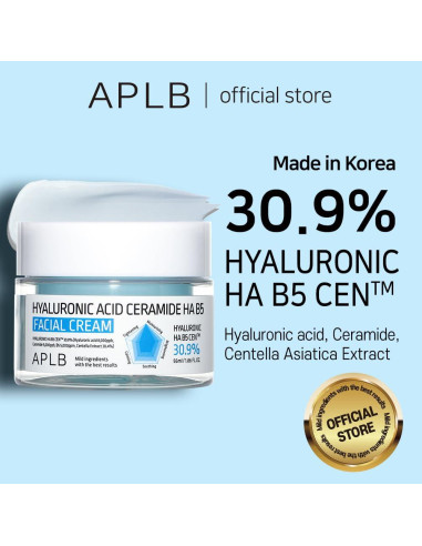 Crema Facial Hidratante Ácido Hialurónico Ceramida B5 55.5ml