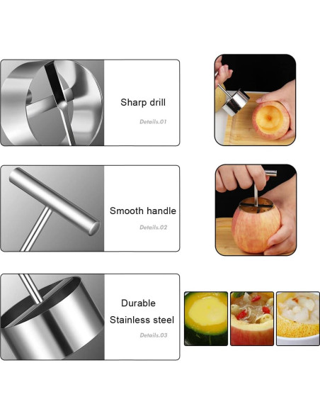 Extractor de Frutas y Verduras JOMIHONEY 2 Tamaños Acero Inoxidable