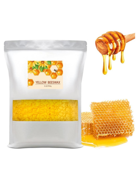 Pellets de Cera de Abeja 0.91KG Fasize - 100% Orgánica para DIY