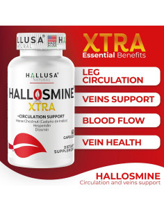 Crema para Venas Varicosas Hallosmine + 60 Cápsulas Suplemento 2