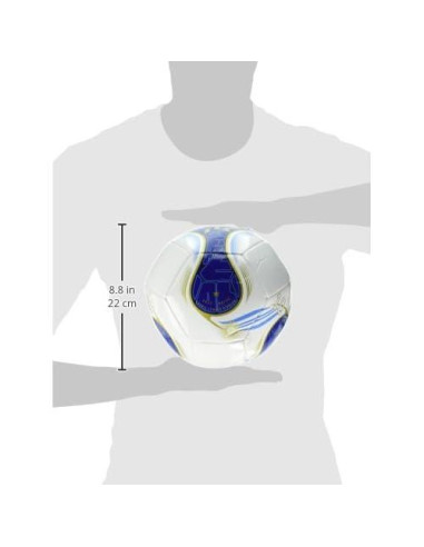 Balón de Fútbol Adidas Messi Club Tamaño 5 - Blanco/Azul