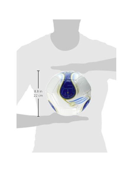 Balón de Fútbol Adidas Messi Club Tamaño 5 - Blanco/Azul