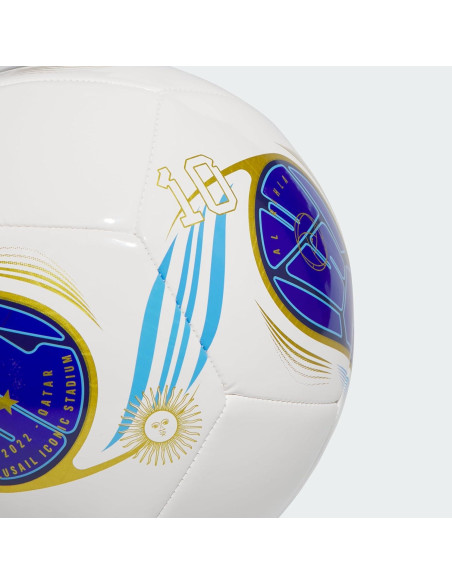 Balón de Fútbol Adidas Messi Club Tamaño 5 - Blanco/Azul