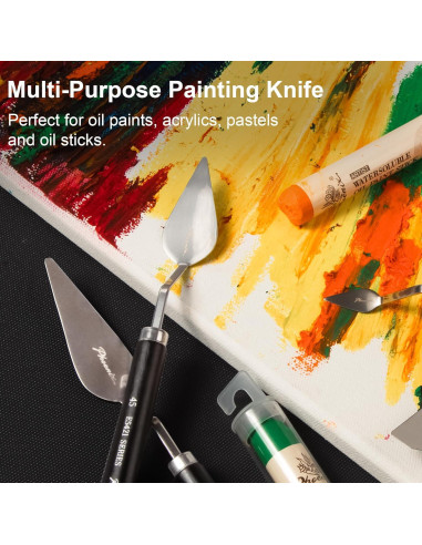 Juego de Espátulas de Paleta PHOENIX 8 Piezas Acero Inoxidable