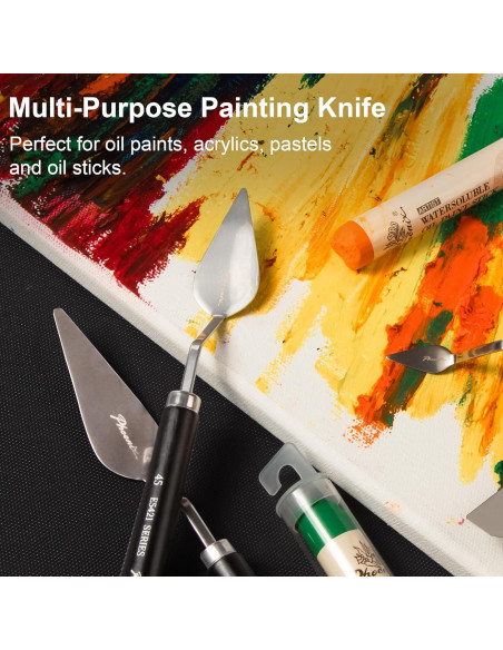 Juego de Espátulas de Paleta PHOENIX 8 Piezas Acero Inoxidable