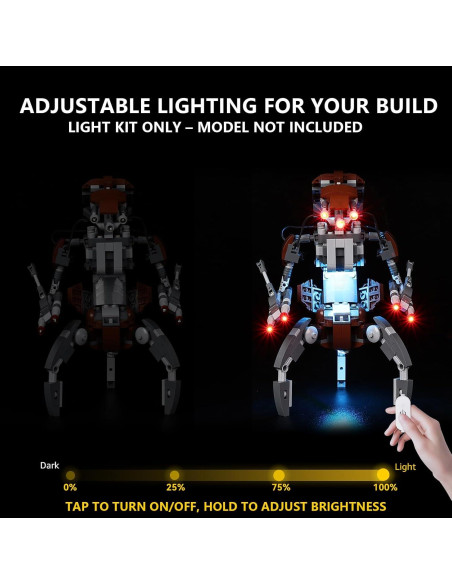 Kit de Luz LED BrickSoul para LEGO 75381 - Iluminación Táctil
