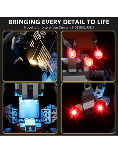 Kit de Luz LED BrickSoul para LEGO 75381 - Iluminación Táctil