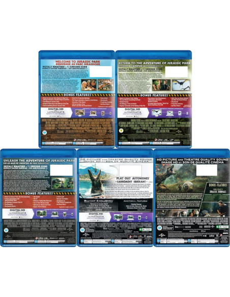 Colección Blu-ray Parque Jurásico 5-Pack - 10h 3min