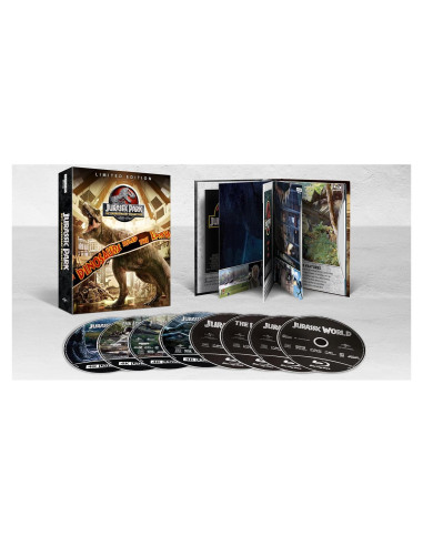 Colección 25 Aniversario Jurassic Park Blu-ray 4K 8 Discos
