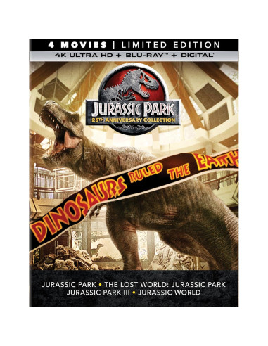 Colección 25 Aniversario Jurassic Park Blu-ray 4K 8 Discos