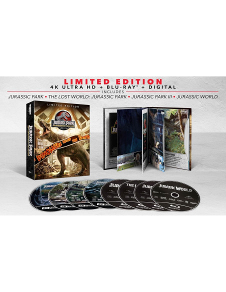 Colección 25 Aniversario Jurassic Park Blu-ray 4K 8 Discos