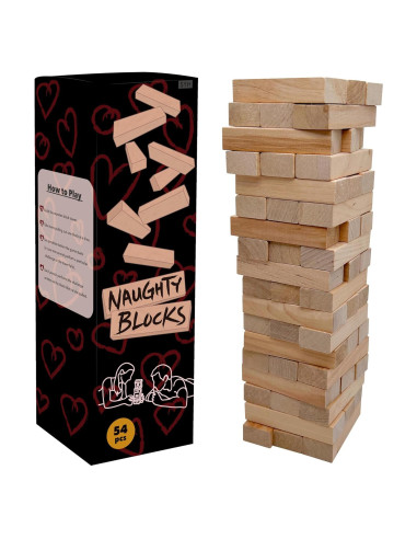 Juego de Torre de Bloques SYH para Parejas Adultas - 54 Desafíos Íntimos