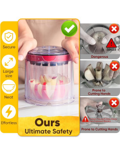 Cortador de Manzanas Newness 16 Rebanadas Acero Inoxidable 2