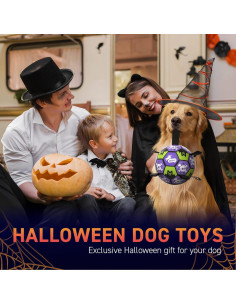 Balón de Fútbol para Perros QDAN Halloween 20.32 cm Interactivo 2