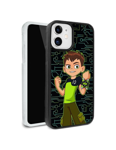 Funda Protectora Ben 10 para iPhone 12 Pro - Goma y Plástico