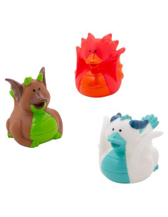 Juego de 12 Patitos de Goma Dragón Fun Express 5.08 cm