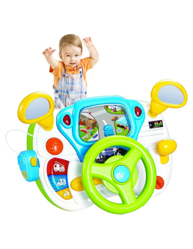 Volante Interactivo Fisca para Niños 1-3 Años con Música y Luz