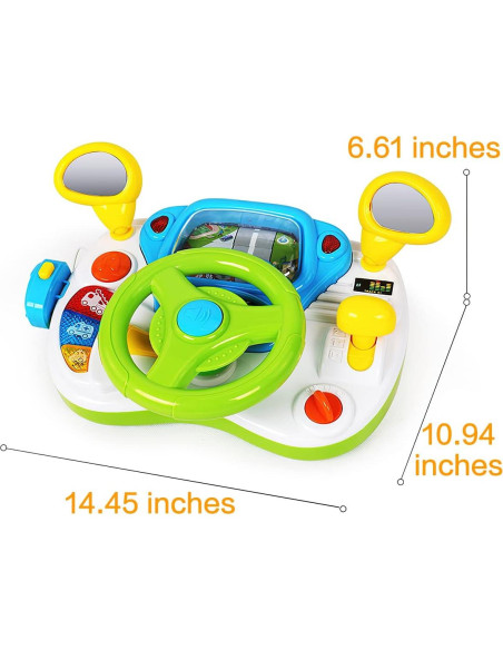 Volante Interactivo Fisca para Niños 1-3 Años con Música y Luz