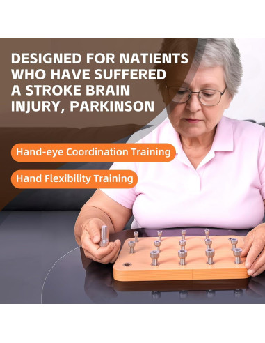 Tablero de Clavos de Madera de Haya JHYLJSH para Terapia Ocupacional