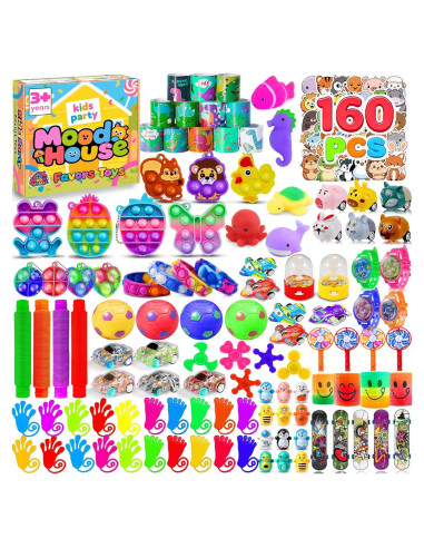 Paquete de 160 Juguetes Antiestrés MoodHouse para Niños