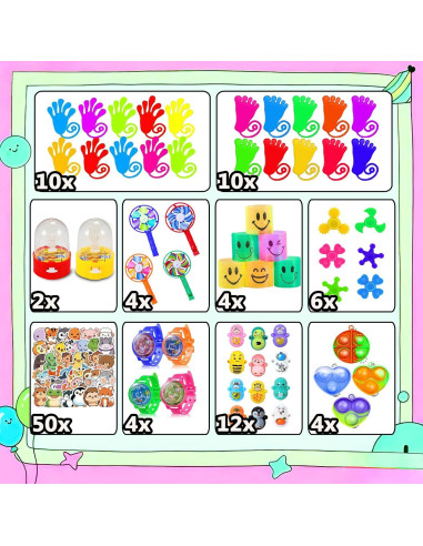 Paquete de 160 Juguetes Antiestrés MoodHouse para Niños