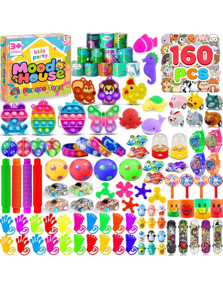 Paquete de 160 Juguetes Antiestrés MoodHouse para Niños