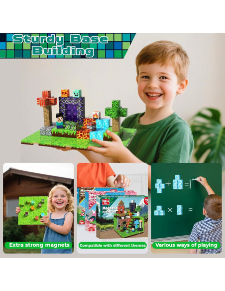 150 Piezas Bloques Magnéticos ToyUnited - Juguete Educativo STEM