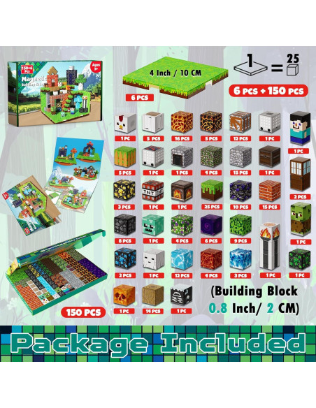 150 Piezas Bloques Magnéticos ToyUnited - Juguete Educativo STEM